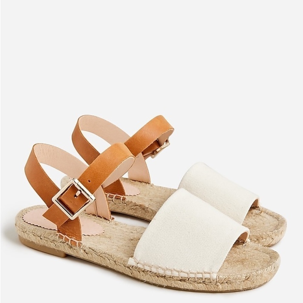 J Crew Made-in-Spain ankle-strap espadrilles in leather
Item BT392